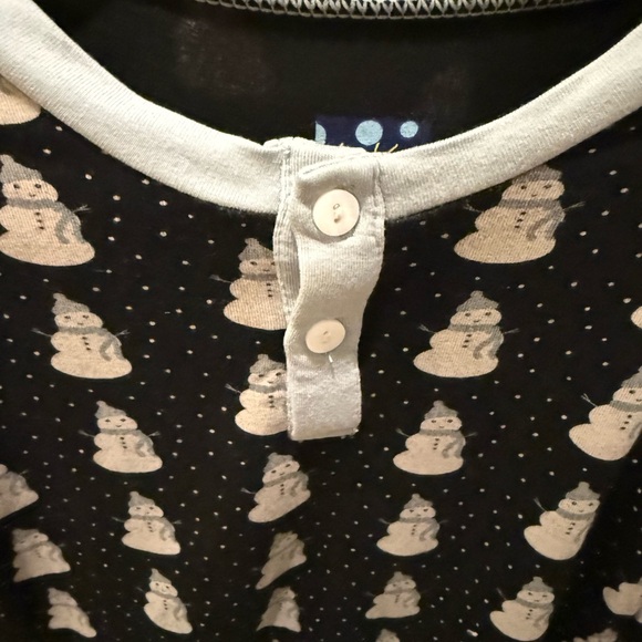 Kickee Pants Snowman Kids Pajama Set - Picture 2 of 3